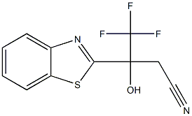 3-(1,3-BENZOTHIAZOL-2-YL)-4,4,4-TRIFLUORO-3-HYDROXYBUTANENITRILE Struktur