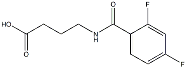 4-[(2,4-DIFLUOROBENZOYL)AMINO]BUTANOIC ACID Struktur