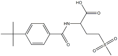 2-[(4-TERT-BUTYLBENZOYL)AMINO]-4-(METHYLSULFONYL)BUTANOIC ACID Struktur