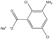 3-AMINO-2,5-DICHLOROBENZOIC ACID SODIUM SALT TECH. 90+% Struktur