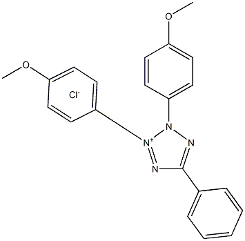 2,3-BIS(4-METHOXYPHENYL)-5-PHENYLTETRAZOLIUM CHLORIDE 98+% Struktur