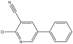 2-CHLORO-3-CYANO-5-PHENYLPYRIDINE Struktur