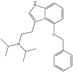 4-BENZYLOXY-N,N-DIISOPROPYLTRYPTAMINE Struktur