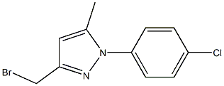 3-BORMOMETHYL-5-METHYL-N-(4-CHLOROPHENYL)-PYRAZOLE Struktur