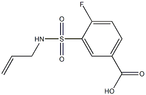 3-[(ALLYLAMINO)SULFONYL]-4-FLUOROBENZOIC ACID Struktur