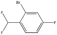 2-BROMO-1-DIFLUOROMETHYL-4-FLUOROBENZENE 98% Struktur