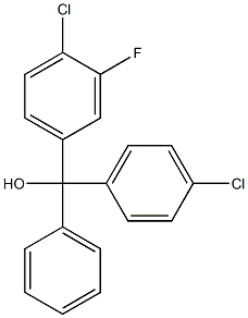 4,4''-DICHLORO-3''-FLUOROTRITYL ALCOHOL 95% Struktur