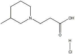 3-(3-METHYL-PIPERIDIN-1-YL)-PROPIONIC ACIDHYDROCHLORIDE Struktur