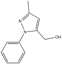 5-HYDROXYMETHYL-3-METHYL-N-PHENYL PYRAZOLE Struktur