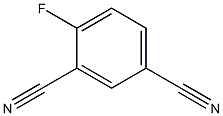 4-FLUOROBENZENE-1,3-DINITRILE Struktur