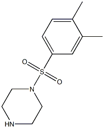 1-[(3,4-DIMETHYLPHENYL)SULFONYL]PIPERAZINE Struktur