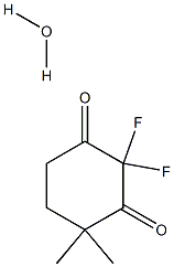 2,2-DIFLUORO-4,4-DIMETHYL-1,3-CYCLOHEXANEDIONE MONOHYDRATE Struktur