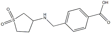 4-[(1,1-DIOXO-TETRAHYDROTHIOPHEN-3-YLAMINO)-METHYL]-BENZOIC ACID Struktur