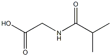 (ISOBUTYRYLAMINO)ACETIC ACID Struktur