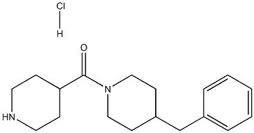 (4-BENZYLPIPERIDIN-1-YL)PIPERIDIN-4-YL-METHANONE HYDROCHLORIDE, 95+% Struktur