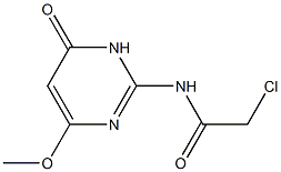 2-CHLORO-N-(4-METHOXY-6-OXO-1,6-DIHYDROPYRIMIDIN-2-YL)ACETAMIDE Struktur