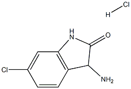 3-AMINO-6-CHLORO-1,3-DIHYDRO-2H-INDOL-2-ONE HYDROCHLORIDE Struktur