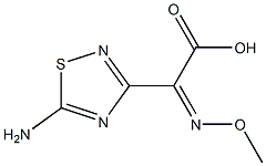 (Z)-2-(5-AMINO-1,2,4-THIADIAZOL-3-YL)-2-METHOXYMINO ACETIC ACID Struktur