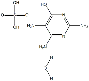 6-HYDROXY-2,4,5-TRIAMINOPYRIMIDINE SULFATE HYDRATE 98% Struktur