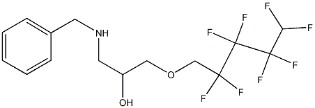 1-Benzylamino-3-(2,2,3,3,4,4,5,5-octafluoro-pentyloxy)-propan-2-ol Struktur