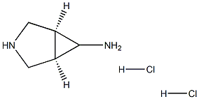 cis-3-Azabicyclo[3.1.0]hexan-6-amine 2HCl Struktur