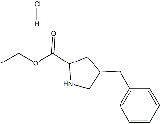 Ethyl 4-benzyl-2-pyrrolidinecarboxylate HCl Struktur