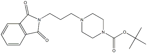 TERT-BUTYL 4-(3-(1,3-DIOXOISOINDOLIN-2-YL)PROPYL)PIPERAZINE-1-CARBOXYLATE Struktur