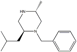 1-BENZYL-2(S)-ISOBUTYL-5(R)-METHYL-PIPERAZINE Struktur