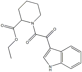 ETHYL 1-(2-(1H-INDOL-3-YL)-2-OXOACETYL)PIPERIDINE-2-CARBOXYLATE Struktur