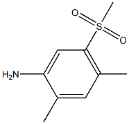 2,4-dimethyl-5-(methylsulfonyl)benzenamine Struktur