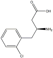 (S)-3-AMINO-4-(2-CHLORO-PHENYL)-BUTYRIC ACID Struktur