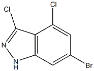 6-BROMO-3,4-DICHLOROINDAZOLE Struktur