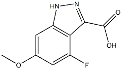 4-FLUORO-6-METHOXYINDAZOLE-3-CARBOXYLIC ACID Struktur