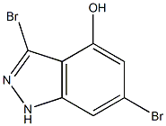 3,6-DIBROMO-4-HYDROXYINDAZOLE Struktur