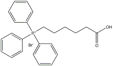 5-CARBOXYPENTLYTRIPHENYLPHOSPHONIUM BROMIDE Struktur