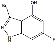 6-FLUORO-4-HYDROXY-3-BROMOINDAZOLE Struktur