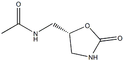 (S)-5-ACETYLAMINOMETHYL-2-OXAZOLIDINONE Struktur