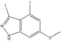 3,4-DIIODO-6-METHOXYINDAZOLE Struktur