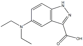 5-(N-DIETHYL)AMINO-(1H)INDAZOLE-3-CARBOXYLIC ACID Struktur