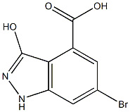 6-BROMO-3-HYDROXYINDAZOLE-4-CARBOXYLIC ACID Struktur