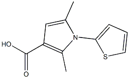 2,5-DIMETHYL-1-(THIEN-2-YL)PYRROLE-3-CARBOXYLIC ACID Struktur