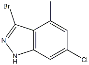 6-CHLORO-3-BROMO-4-METHYLINDAZOLE Struktur