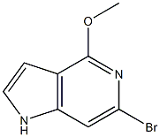 6-BROMO-4-METHOXY-5-AZAINDOLE Struktur