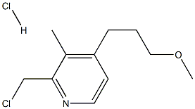 2-Chloromethyl-4-(3-methoxylpropyl)-3-Methyl Pyridine Hydrochloride Struktur