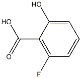 2-hydroxy-6-fluorobenzoic acid Struktur