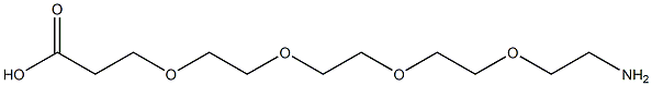 15-Amino-4,7,10,13-tetraoxa-pentadecanoic acid Struktur