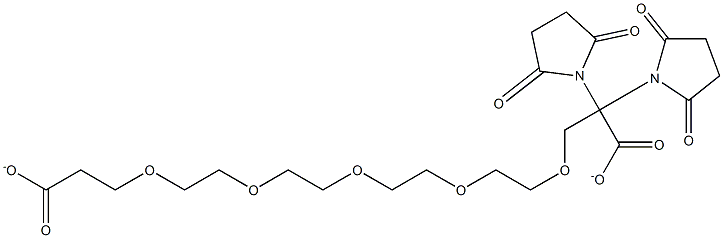 Bis-succinimidyl-4,7,10,13,16-pentaoxanonadecane-1,19-dioate Struktur