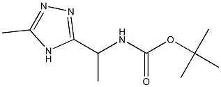 3-(N-BOC-ALPHA-AMINOETHYL)-5-METHYL-4H-1,2,4-TRIAZOLE Struktur