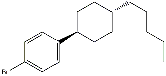 4-TRANS(4-N-PENTYL CYCLOHEXYL)BROMOBENZENE Struktur