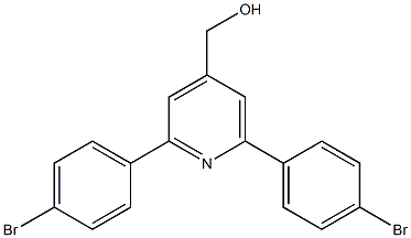 (2,6-bis(4-bromophenyl)pyridin-4-yl)methanol Struktur